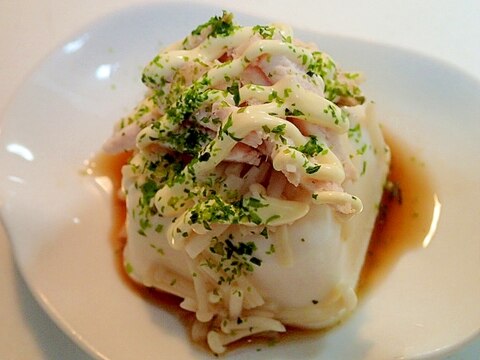 えのきと鶏ハムの冷奴♪